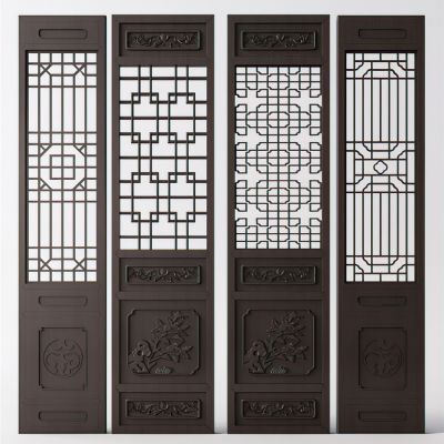 中式屏风隔断门