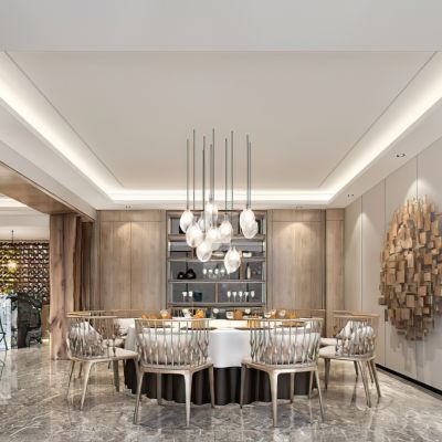 新中式别墅餐厅