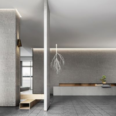 现代售楼处接待前厅