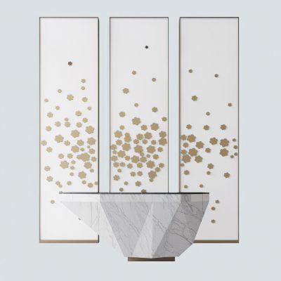 前台接待台3D模型