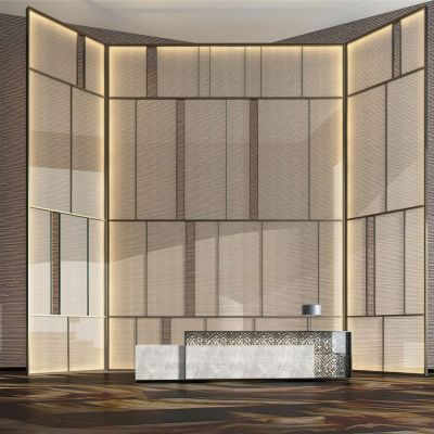 大堂接待前台屏风