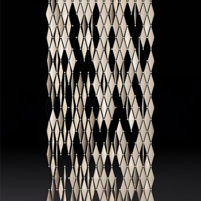 金属玻璃艺术屏风