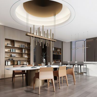 现代样板房餐厅