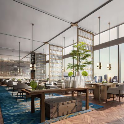 现代度假酒店中餐厅