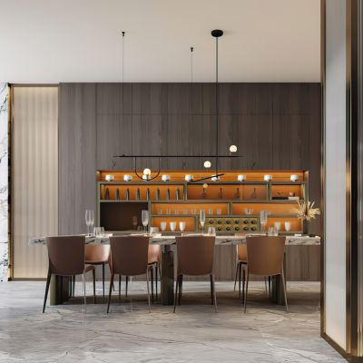 现代样板房餐厅