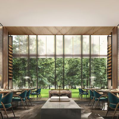 现代度假酒店全日制餐厅