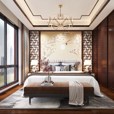 新中式卧室