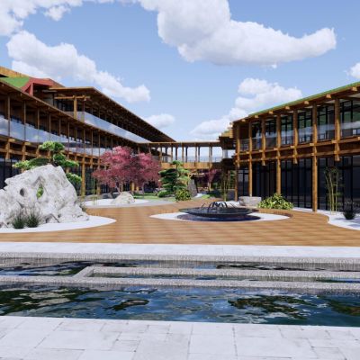 民宿枯山水酒店_SU