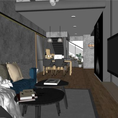 现代简约轻奢客厅