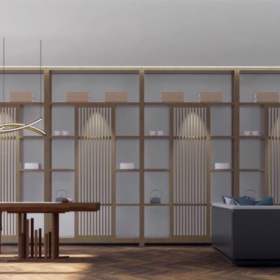 收藏室书房模型