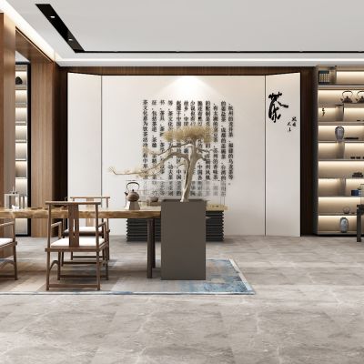 新中式禅意茶展馆