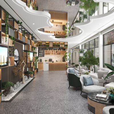 现代售楼处洽谈区