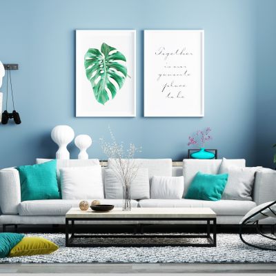 现代沙发茶几组合