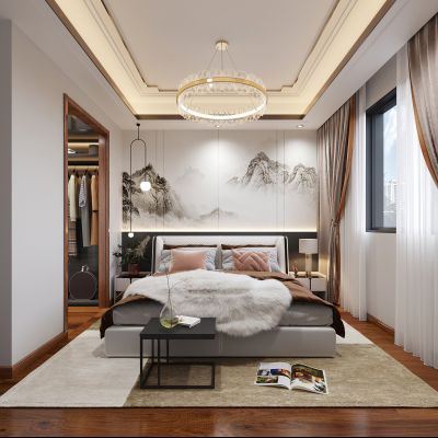 新中式卧室女儿房