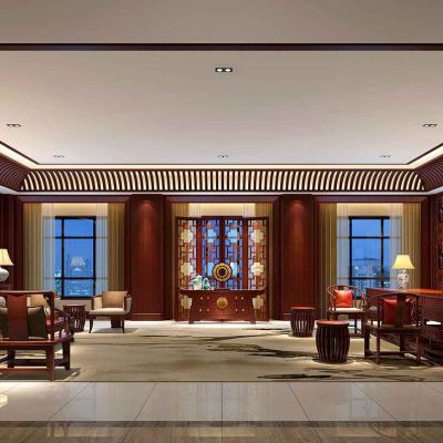 中式老总办公室