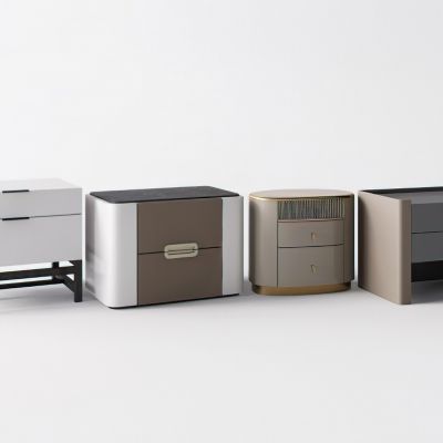 现代床头柜组合