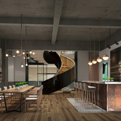 现代工业休息区