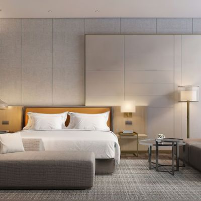 现代客房床品