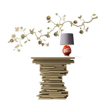 现代装饰台雕花背景