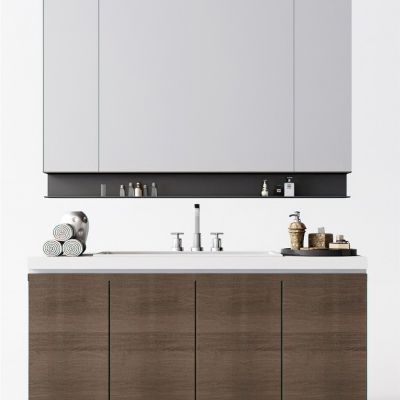 现代卫生间洗手台镜柜
