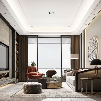 现代样板房客厅