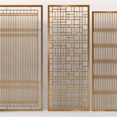 新中式金属屏风