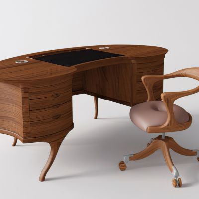 新中式办公桌办公椅