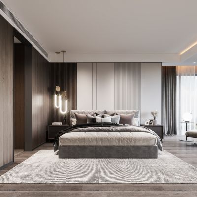 现代卧室主人房