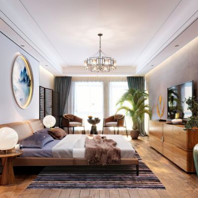新中式主卧室