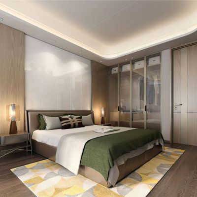 现代样板房床品