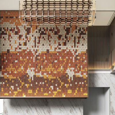 售楼处中庭背景墙