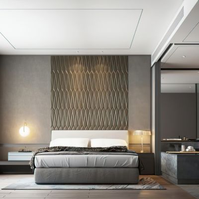 现代样板房卧室