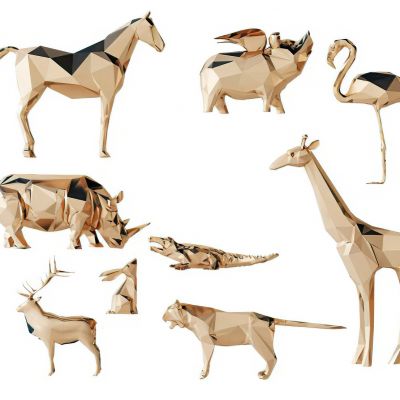 现代动物摆件艺术品