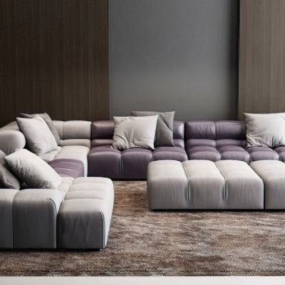 现代休闲沙发组3D模型