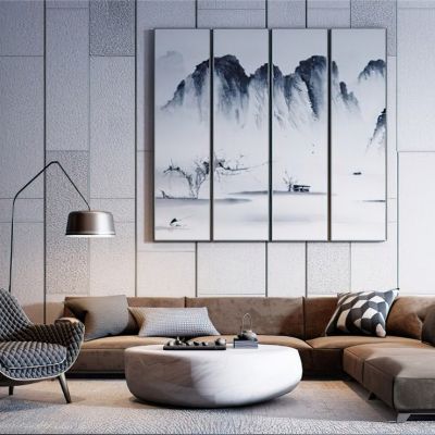 现代客厅沙发组合