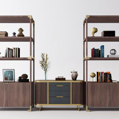 现代玄关柜装饰架