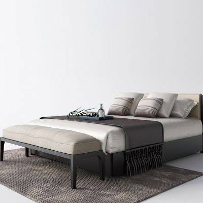 新中式床具床尾凳