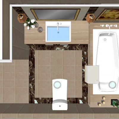 美式卫浴SU模型