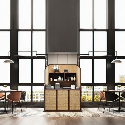 现代餐厅餐椅餐桌