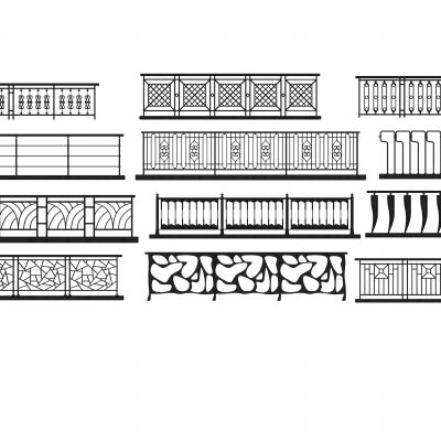 铁艺栏杆组合