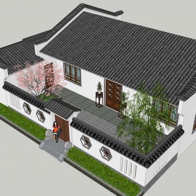 中式住宅中式建筑四合院