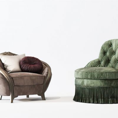 欧式古典单人沙发