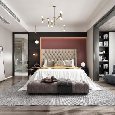 现代卧室卫生间