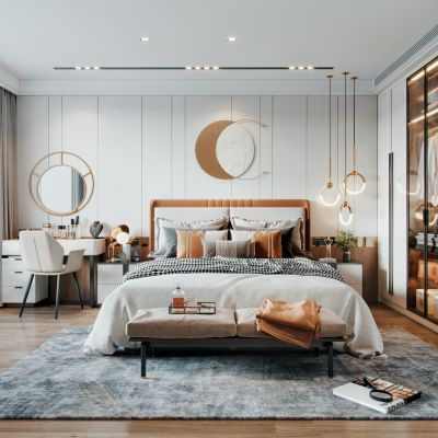 现代轻奢卧室