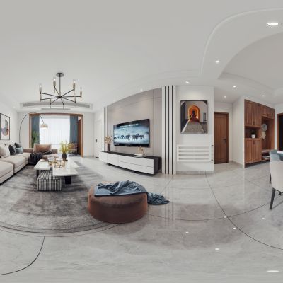 现代简约客餐厅