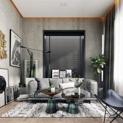 现代北欧休息室