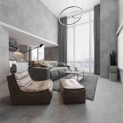 北欧工业风民宿