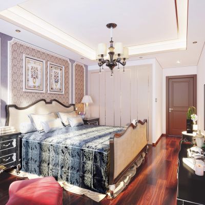 新古典主卧室双人床
