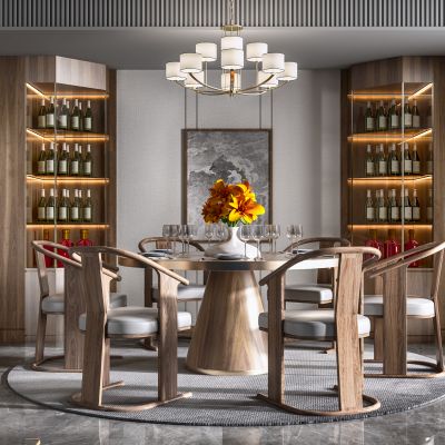 新中式餐厅餐桌椅