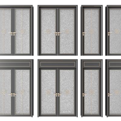 新中式移门卫生间门组合